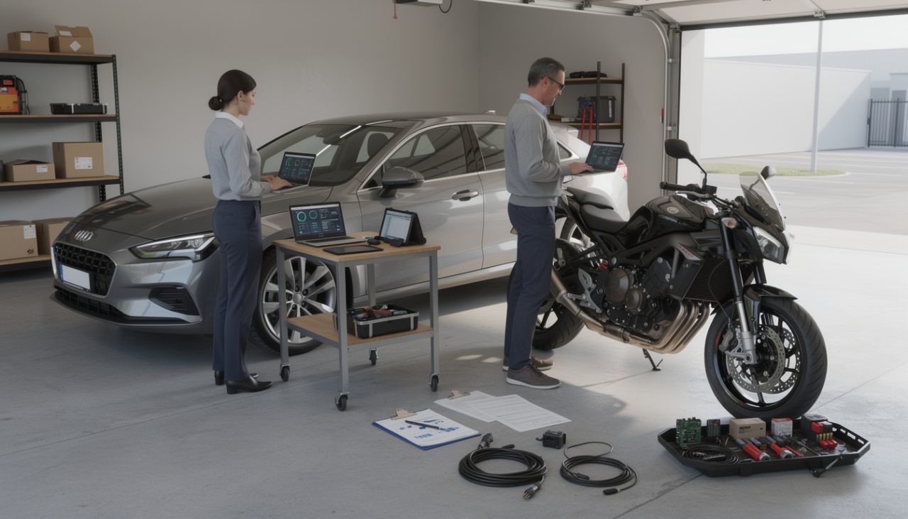 Simulation covering voiture vs moto : quelles différences de prix et de complexité de pose ?